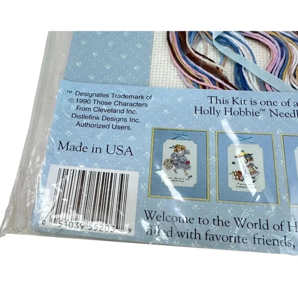 Holly Hobbie Counted Cross Stitch Kit Sweet Dream Happy Heart Distlefink NEW - Picture 4 of 4